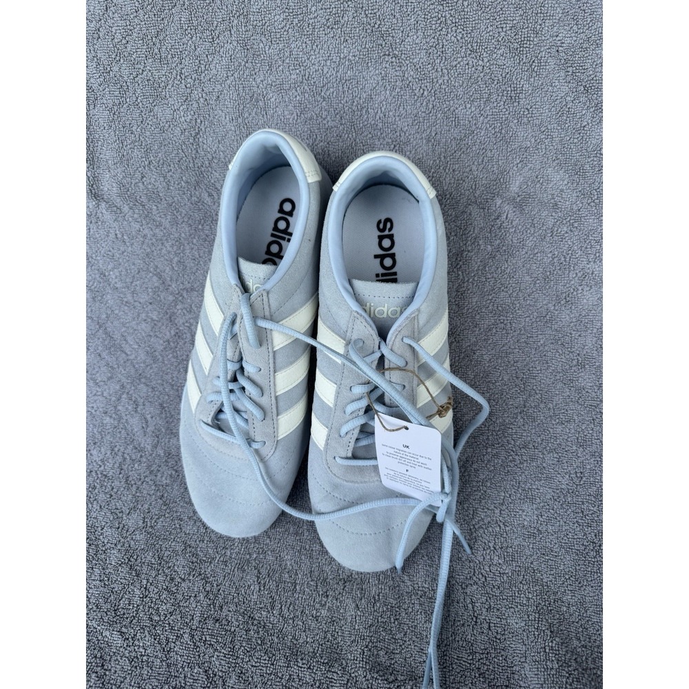 adidas Light Blue/White Low Top Lace-Up Athletic Sneakers Men New Without Box